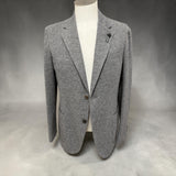 Giacca Lardini Monopetto in Misto Lana e Cashmere Grigio Mélange