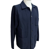 Cardigan Giacca Lardini in Cotone a Nido d'Ape - Blu Notte
