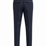 Pantalone Sartoriale Uomo Lardini in Lana Blu Navy – Made in Italy
