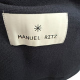 Manuel Ritz Navy Blue Knit Jacket - Size XL (52)