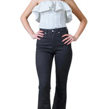 Black Calvin Klein skinny high-waisted bootcut jeans