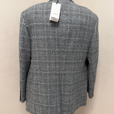Lardini – Giacca Monopetto Hanse in Lana Vergine e Kashmir a Quadri – Grigio/Nero
