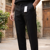 Pantaloni Lardini Uomo Neri in Fresco Lana - Taglia 52