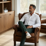 Lardini Sartorial Trousers – Pure Virgin Wool Dark Green