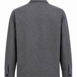 Giacca Camicia Uomo Lardini IVANSEL in Lana Vergine e Cashmere – Grigio