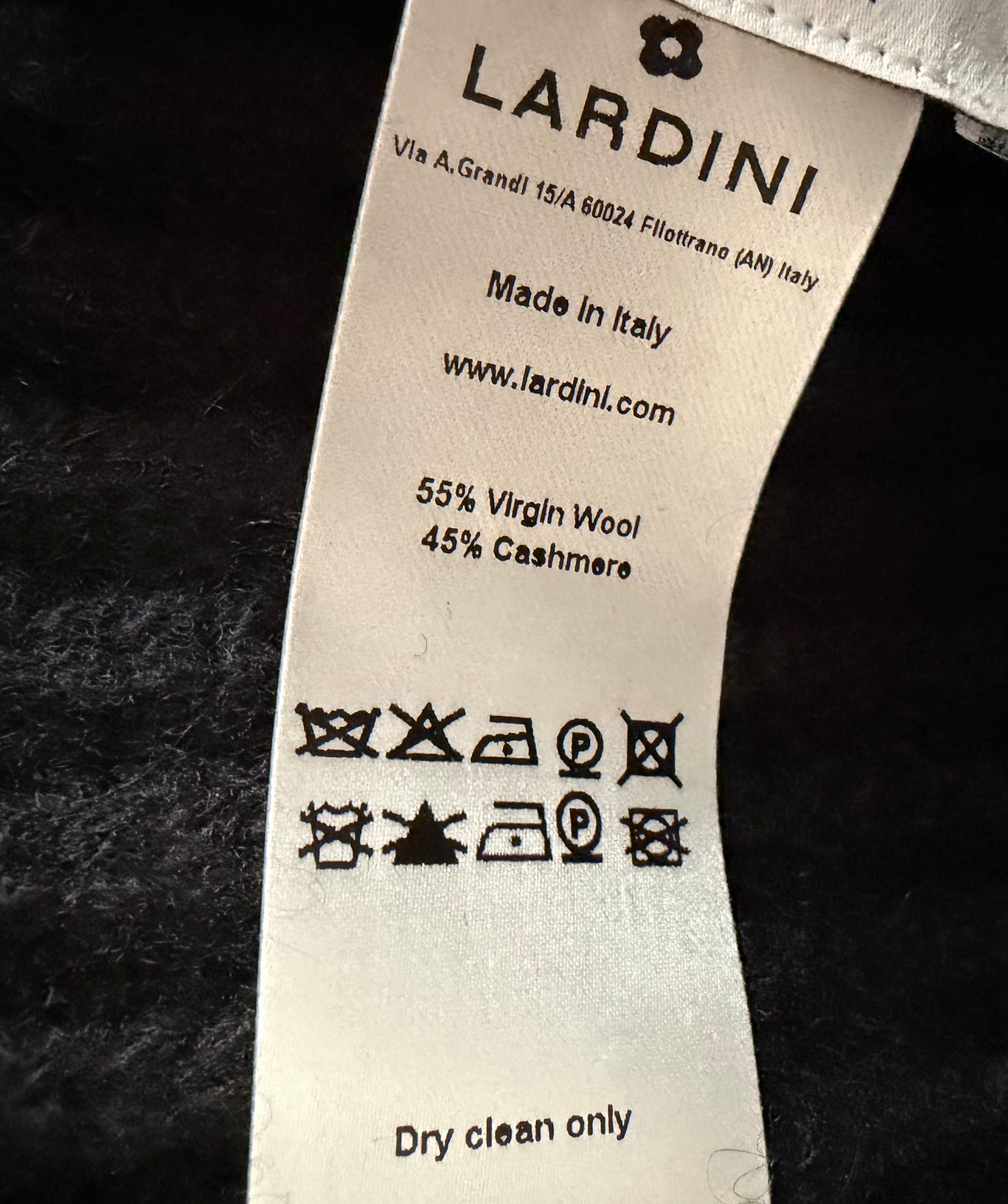 Berretto Lardini in Lana Vergine e Cashmere - Nero, immagine 5