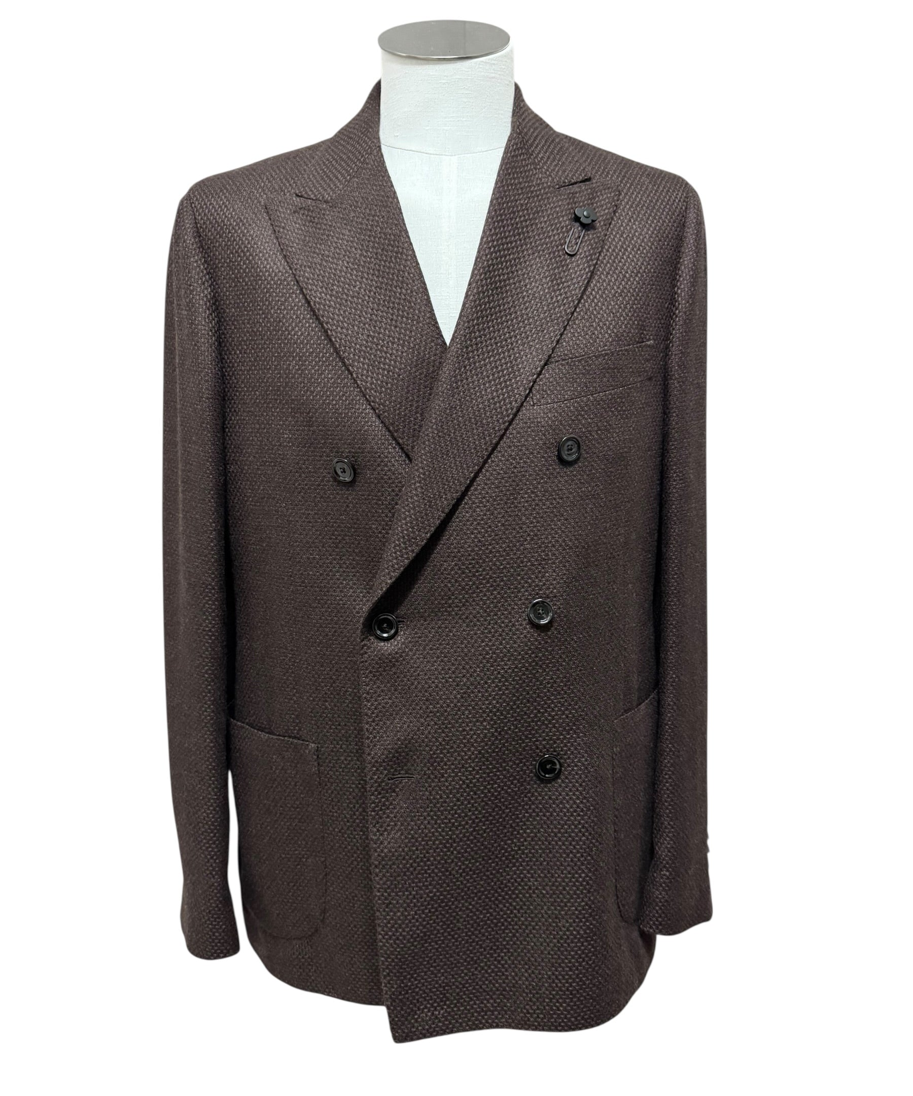 Lardini Sartorial Suit - Brown Micro-Texture