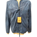 Bomber BOB in Suede-Effect Fabric – Aviator Blue