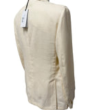 Giacca Lardini in Lino Cotone Panna - Taglia 50