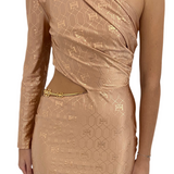 EF Asymmetric mini dress
