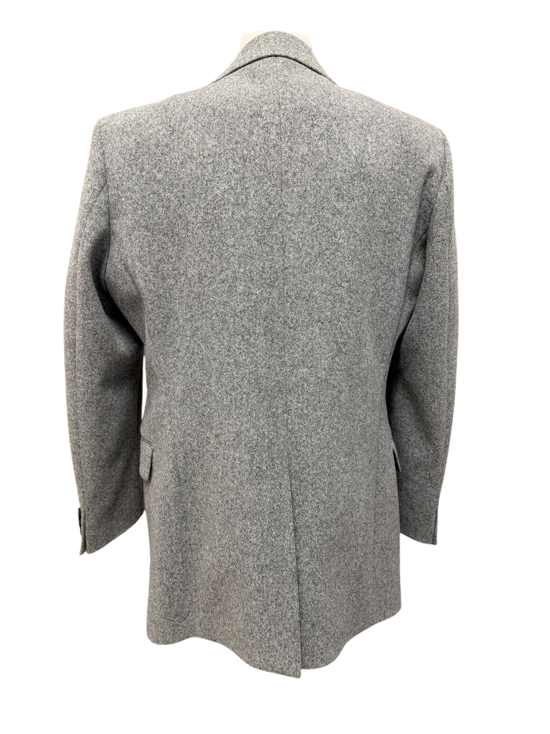Takeshy Kurosawa – Cappotto Monopetto Sartoriale – Grigio Melange, immagine 4
