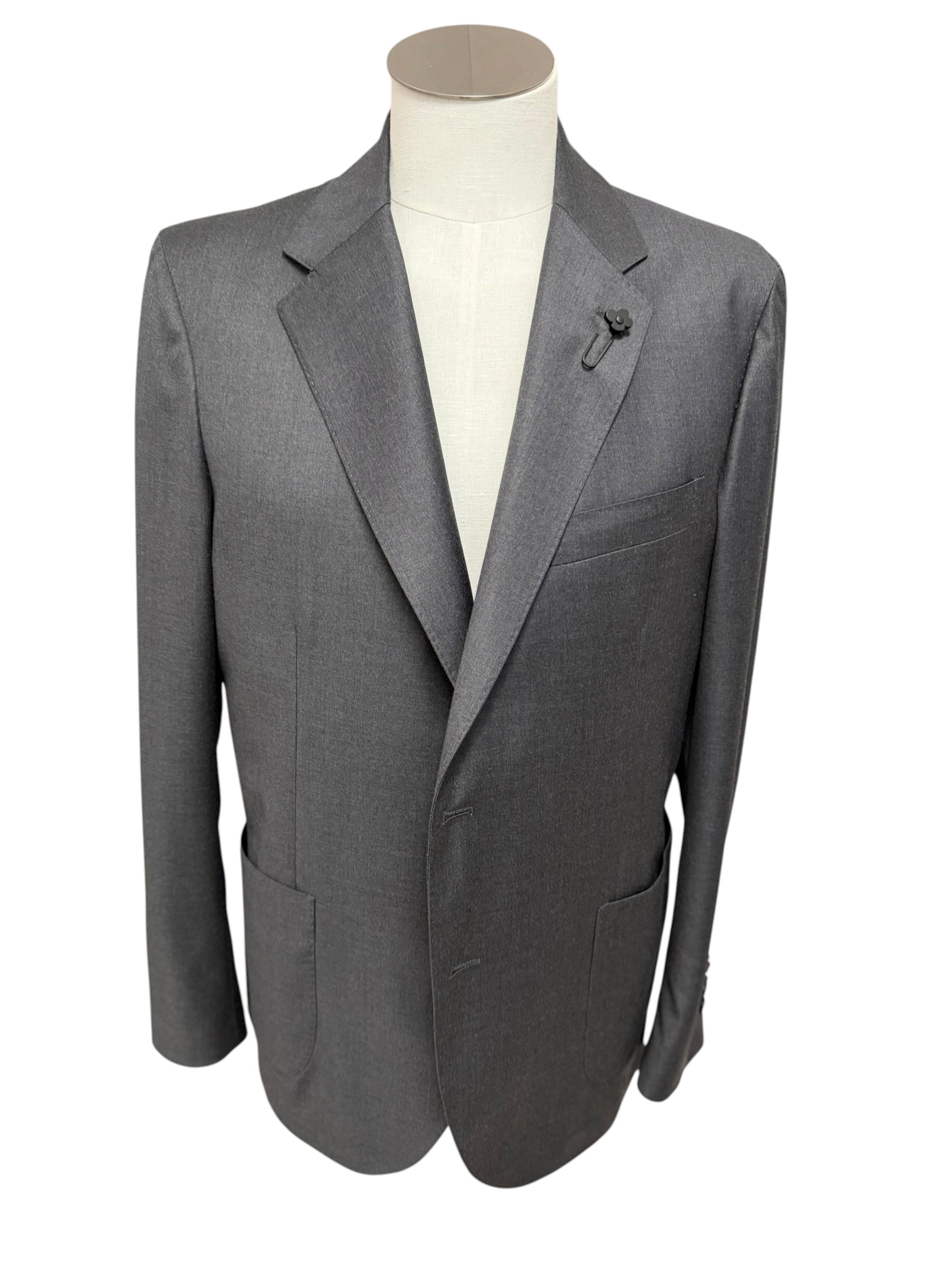 Lardini - Abito Elegante in Pure Virgin Wool - Grigio, immagine 4