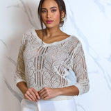 Openwork jumper