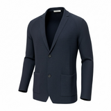 Lardini Sartoriale Jacket – Navy Blue Wool and Silk Blend