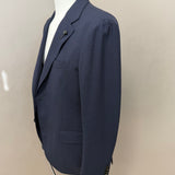 Abito Lardini Blu in Pura Lana - Trama Principe di Galles - Taglia 52