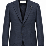 Giacca Uomo Lardini in Pura Lana Vergine Blu Microfantasia – CN528AE