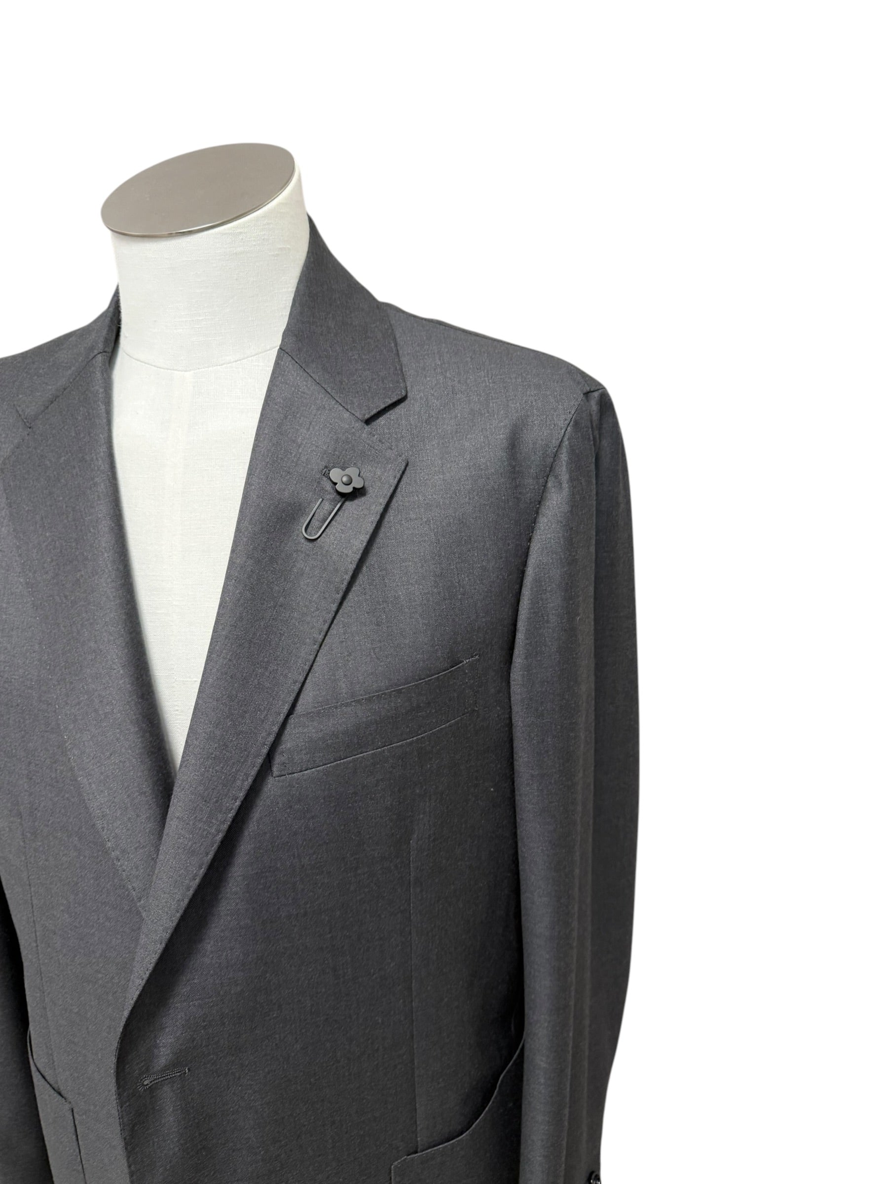 Lardini - Abito Elegante in Pure Virgin Wool - Grigio, immagine 5