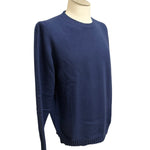 Filippo De Laurentiis – Maglione Girocollo in Lana Merino Superfine e Cashmere – Blu Inchiostro, immagine 4