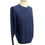 Filippo De Laurentiis – Maglione Girocollo in Lana Merino Superfine e Cashmere – Blu Inchiostro, immagine 4