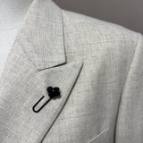 Lardini – Giacca Doppiopetto Uomo in Lana Vergine e Cashmere Beige Mélange