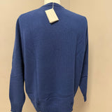Filippo De Laurentiis – Maglione Girocollo in Lana Merino Superfine e Cashmere – Blu Inchiostro, immagine 7