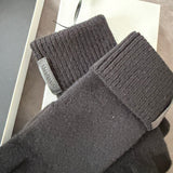 Lardini Wool and Cashmere Gloves - Black