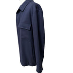Giacca / Overshirt Lardini in Misto Lana e Kashmir blu, immagine 7