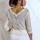 Openwork jumper