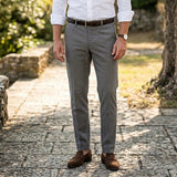 Pantaloni Berwich in Cotone Grigio | Taglia 50 | Sartoria Italiana
