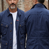 Giacca Uomo Fay Archive in Cotone Denim Blu - Taglia M