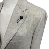 Lardini Virgin Wool and Cashmere Blazer - Melange Grey