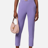 Elisabetta Franchi straight-leg trousers in stretch crêpe