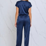 Satin Cargo Trousers