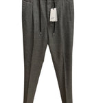 Pantaloni Lardini Misto Lana e Cashmere Taglia L (50) - Motivo Pied de Poule Grigio, immagine 2