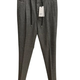 Pantaloni Lardini Misto Lana e Cashmere Taglia L (50) - Motivo Pied de Poule Grigio, immagine 2