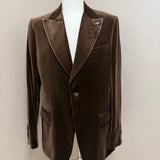 Lardini "Attitude" Velvet Jacket – Chocolate Brown