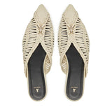 Patrizia Pepe Woven Leather Sabot Mules