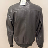 Giubbotto Yes Zee in pelle marrone imbottito taglia XL (52)