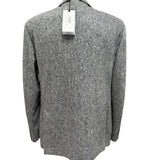 Lardini Pure Virgin Wool Jacket - Salt and Pepper Micro-Effect Texture