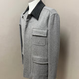 Lardini Giaccone Field Jacket in Pura Lana Loro Piana Grigio