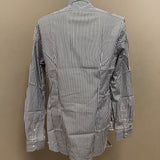 Xacus Camicia a Righe bianche e blu in Cotone taglia collo 42