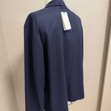 Lardini Cashmere and Wool Jacket/Shirt XL Navy Blue Beautiful