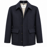 Giacca Uomo Lardini in Pura Lana Vergine Loro Piana Rain System – Blu Navy