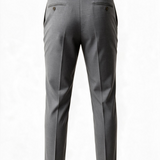 Lardini – Pantalone Sartoriale "Murat" in Pura Lana Vergine Stretch – Grigio Medio