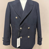 Cappotto Uomo Doppiopetto Blu Navy con Bottoni Gioiello – Stilosophy Ernest