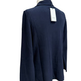 Cardigan Giacca Lardini in Cotone a Nido d'Ape - Blu Notte
