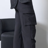 Black tweed overshirt