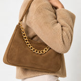Borsa Hobo Liliane in Pelle Scamosciata