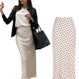 Long Polka Dot Skirt