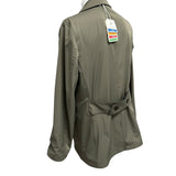 Trench Double Face Kired - Blu Navy & Verde Oliva - Taglia 52